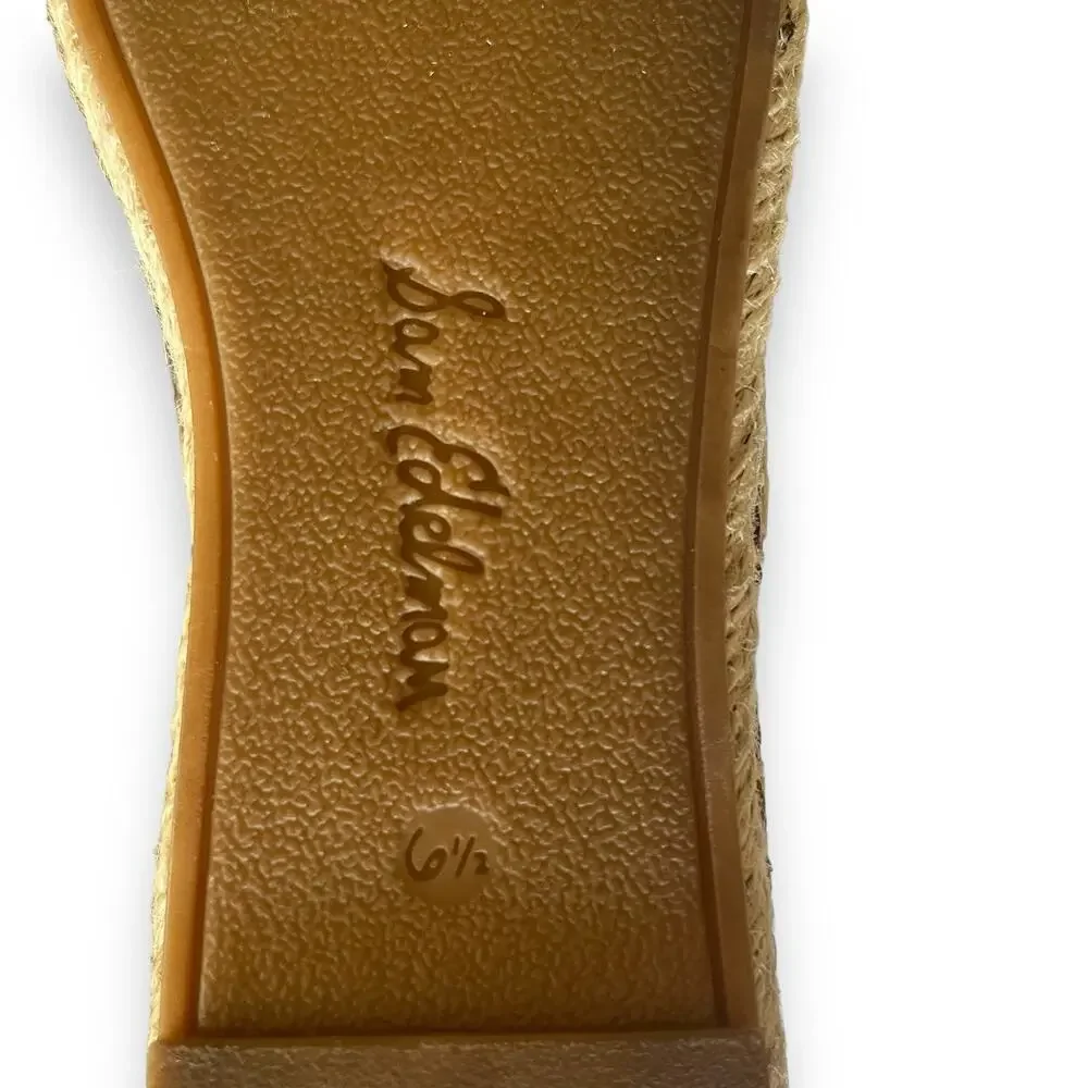 Sam Edelman Kesia leather slip on Espadrille flat loafer size 6.5M